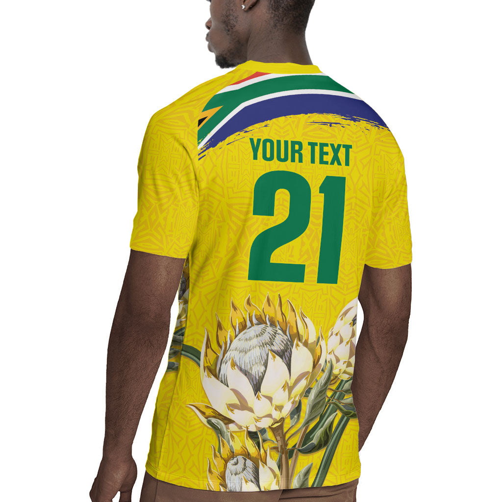 World Cricket Custom South Africa Rugby Jersey Protea Flower Come On Proteas!