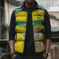 World Cricket Custom South Africa Sleeveless Puffer Jacket Protea Flower Come On Proteas!