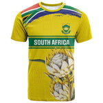 World Cricket Custom South Africa T shirt Protea Flower Come On Proteas!