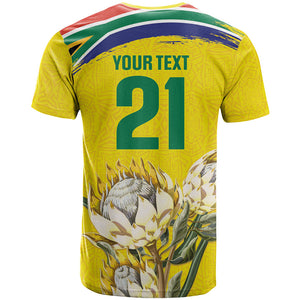 World Cricket Custom South Africa T shirt Protea Flower Come On Proteas!