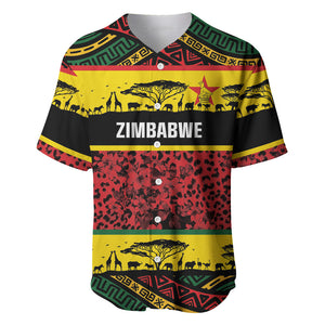 World Cricket Custom Zimbabwe Baseball Jersey Zimbabwe Bird Go Chevrons!