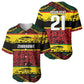 World Cricket Custom Zimbabwe Baseball Jersey Zimbabwe Bird Go Chevrons!