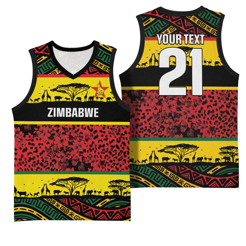 World Cricket Custom Zimbabwe Basketball Jersey Zimbabwe Bird Go Chevrons!