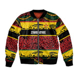 World Cricket Custom Zimbabwe Bomber Jacket Zimbabwe Bird Go Chevrons!