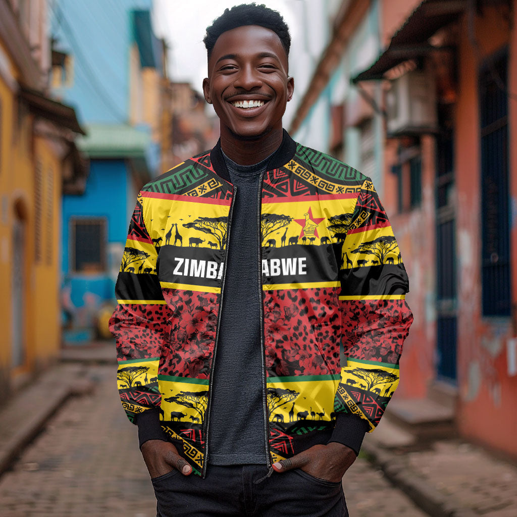 World Cricket Custom Zimbabwe Bomber Jacket Zimbabwe Bird Go Chevrons!
