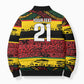 World Cricket Custom Zimbabwe Bomber Puffer Jacket Zimbabwe Bird Go Chevrons!