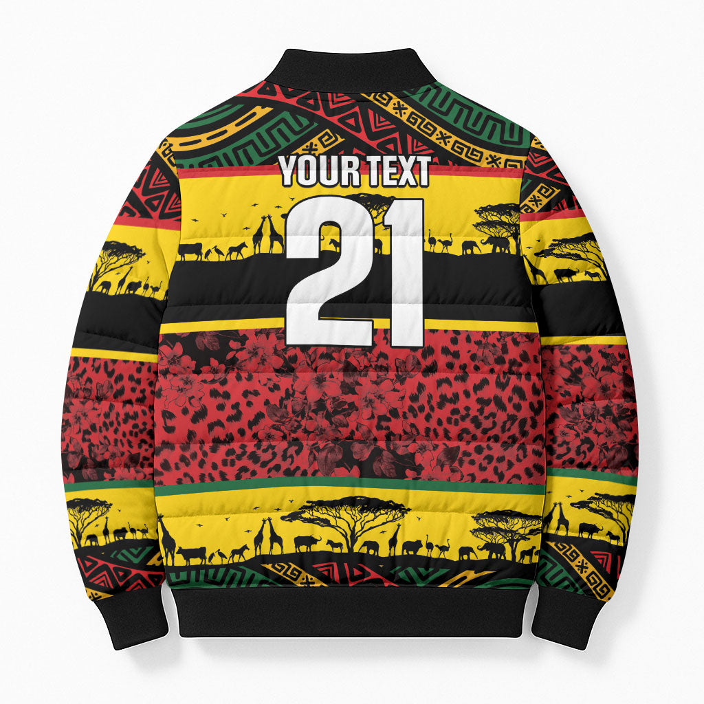 World Cricket Custom Zimbabwe Bomber Puffer Jacket Zimbabwe Bird Go Chevrons!