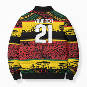 World Cricket Custom Zimbabwe Bomber Puffer Jacket Zimbabwe Bird Go Chevrons!