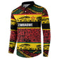 World Cricket Custom Zimbabwe Button Sweatshirt Zimbabwe Bird Go Chevrons!