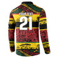 World Cricket Custom Zimbabwe Button Sweatshirt Zimbabwe Bird Go Chevrons!
