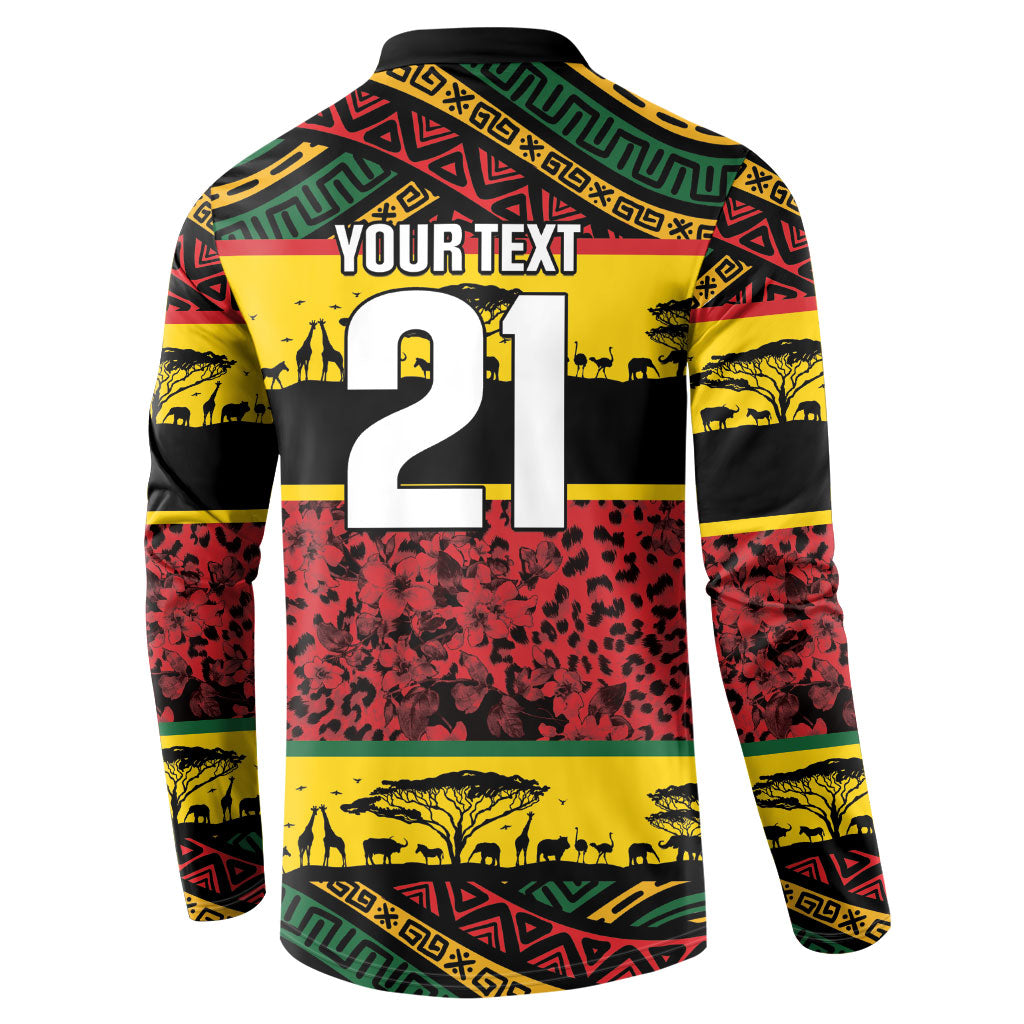 World Cricket Custom Zimbabwe Button Sweatshirt Zimbabwe Bird Go Chevrons!
