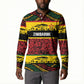 World Cricket Custom Zimbabwe Button Sweatshirt Zimbabwe Bird Go Chevrons!