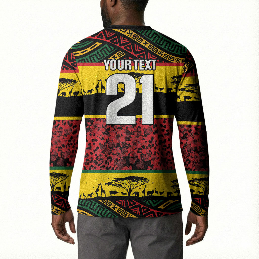 World Cricket Custom Zimbabwe Button Sweatshirt Zimbabwe Bird Go Chevrons!