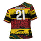 World Cricket Custom Zimbabwe Cross Shoulder Shirt Zimbabwe Bird Go Chevrons!