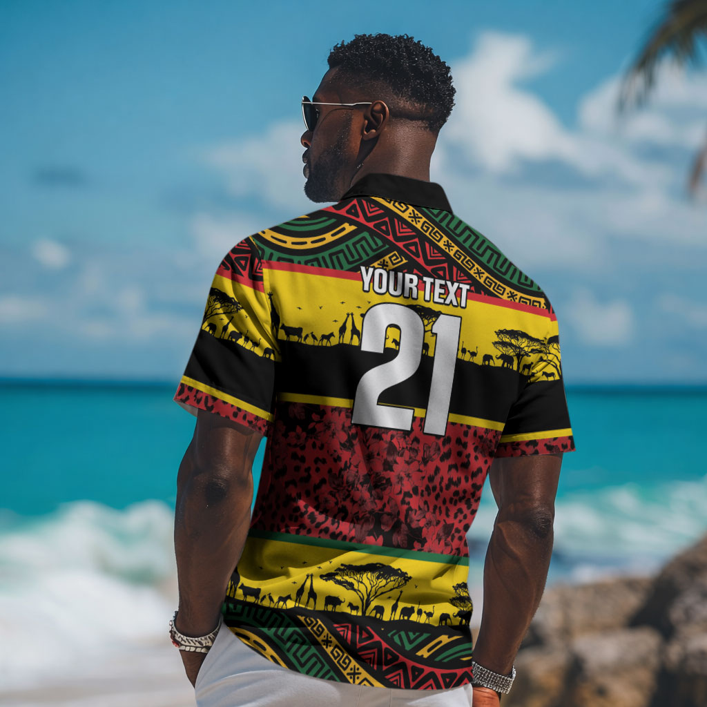 World Cricket Custom Zimbabwe Hawaiian Shirt Zimbabwe Bird Go Chevrons!