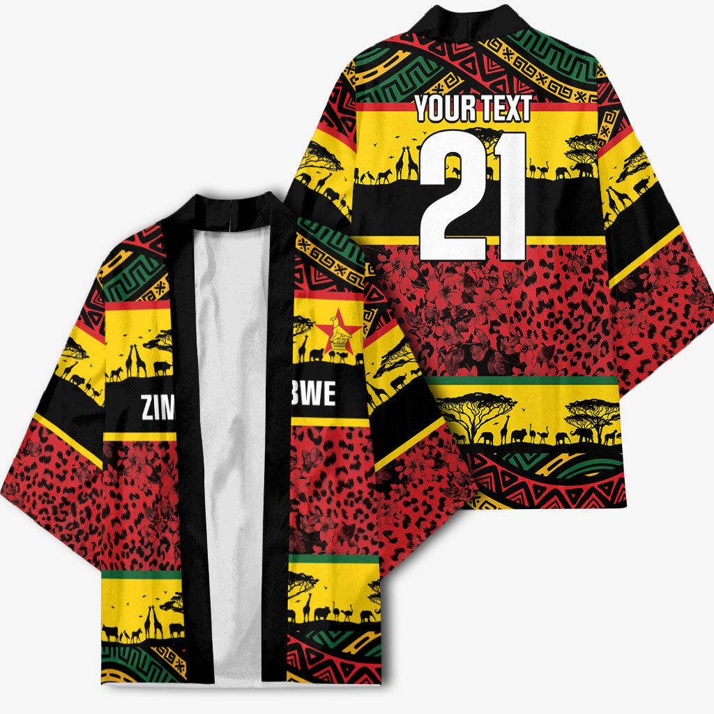 World Cricket Custom Zimbabwe Kimono Zimbabwe Bird Go Chevrons!