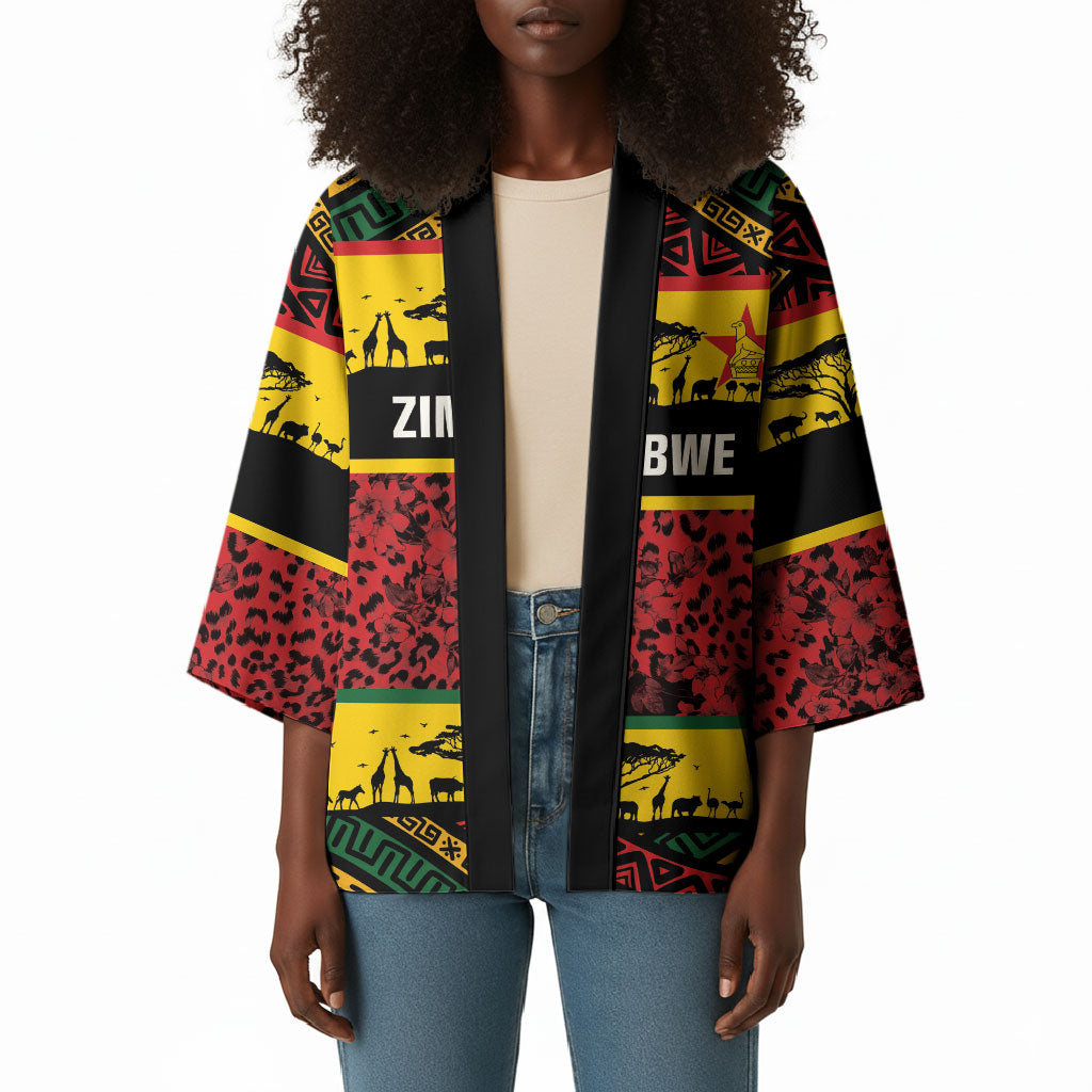 World Cricket Custom Zimbabwe Kimono Zimbabwe Bird Go Chevrons!