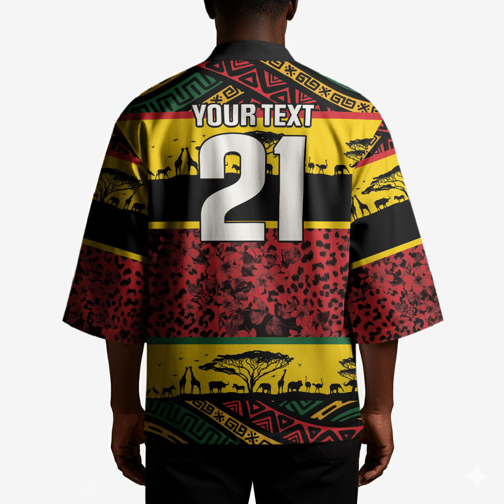 World Cricket Custom Zimbabwe Kimono Zimbabwe Bird Go Chevrons!