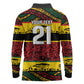 World Cricket Custom Zimbabwe Long Sleeve Polo Shirt Zimbabwe Bird Go Chevrons!