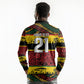 World Cricket Custom Zimbabwe Long Sleeve Polo Shirt Zimbabwe Bird Go Chevrons!