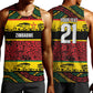 World Cricket Custom Zimbabwe Men Tank Top Zimbabwe Bird Go Chevrons!