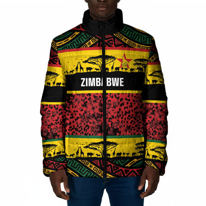 World Cricket Custom Zimbabwe Padded Jacket Zimbabwe Bird Go Chevrons!