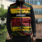 World Cricket Custom Zimbabwe Sleeveless Puffer Jacket Zimbabwe Bird Go Chevrons!