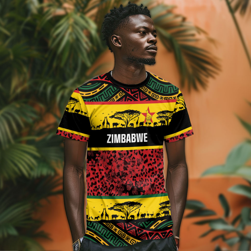 World Cricket Custom Zimbabwe T shirt Zimbabwe Bird Go Chevrons!