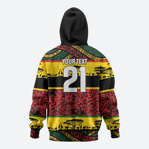 World Cricket Custom Zimbabwe Zip Hoodie Zimbabwe Bird Go Chevrons!