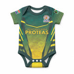 Custom South Africa Cricket Spirit 2026 Baby Onesie World T20 Edition