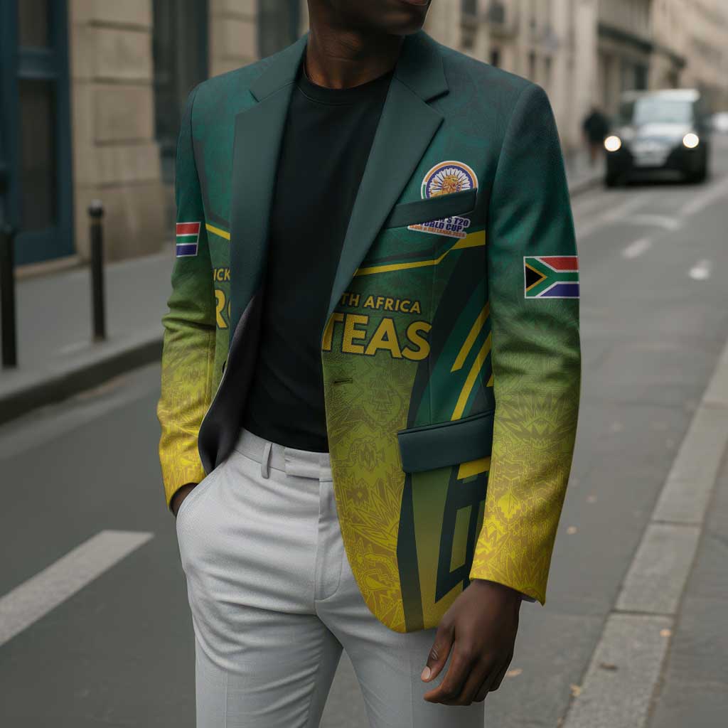 Custom South Africa Cricket Spirit 2026 Blazer World T20 Edition
