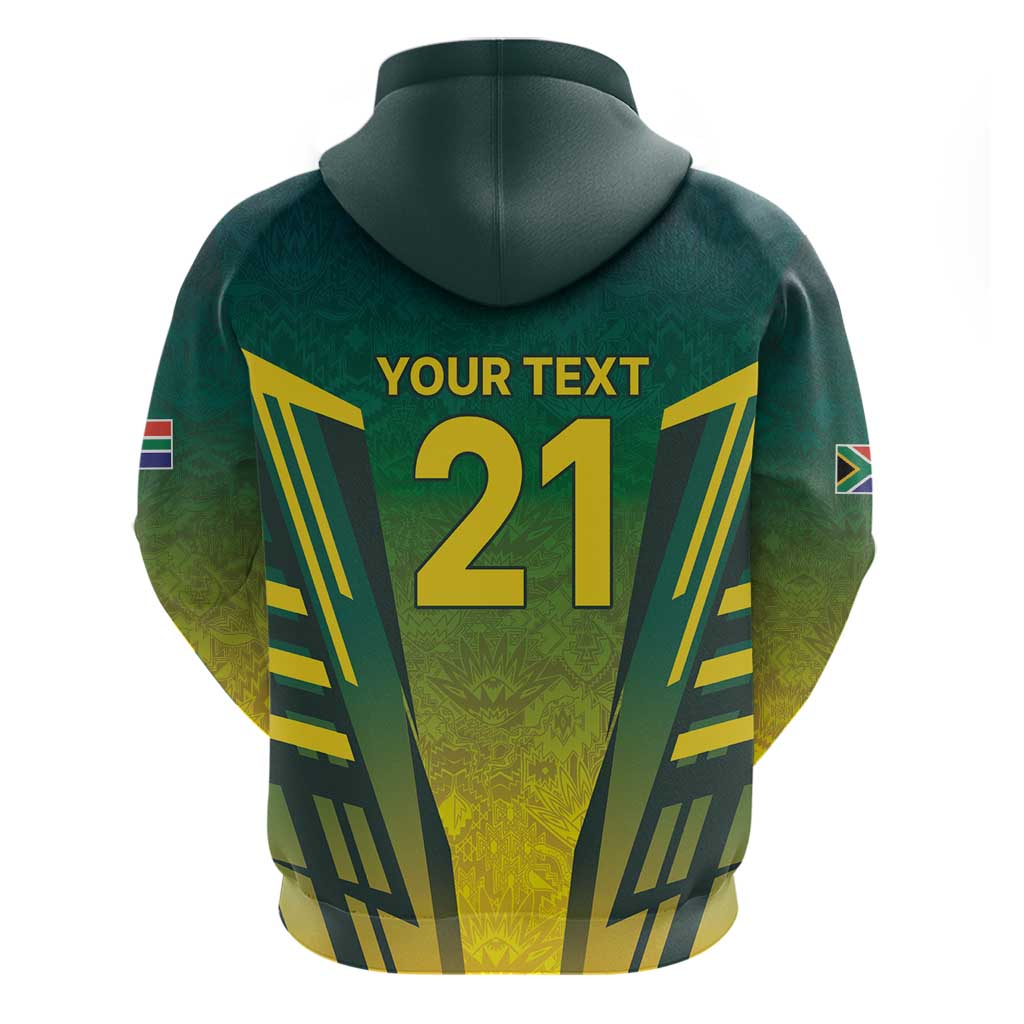 Custom South Africa Cricket Spirit 2026 Hoodie World T20 Edition - African Pride