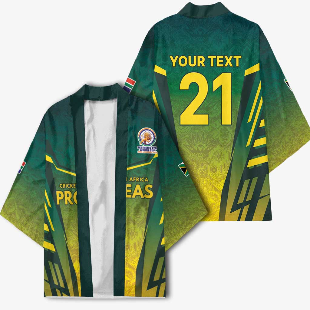Custom South Africa Cricket Spirit 2026 Kimono World T20 Edition