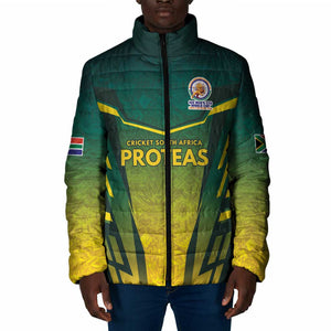 Custom South Africa Cricket Spirit 2026 Padded Jacket World T20 Edition