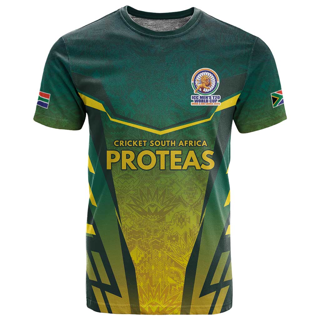 Custom South Africa Cricket Spirit 2026 T shirt World T20 Edition - African Pride