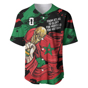 Personalized Morocco From Atlas To Victory Baseball Jersey Atlas Lions World Football Supporter Edition