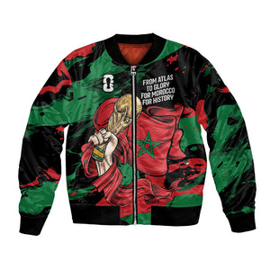 Personalized Morocco From Atlas To Victory Bomber Jacket Atlas Lions World Football Supporter Edition