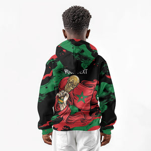 Personalized Morocco From Atlas To Victory Kid Hoodie Atlas Lions World Football Supporter Edition