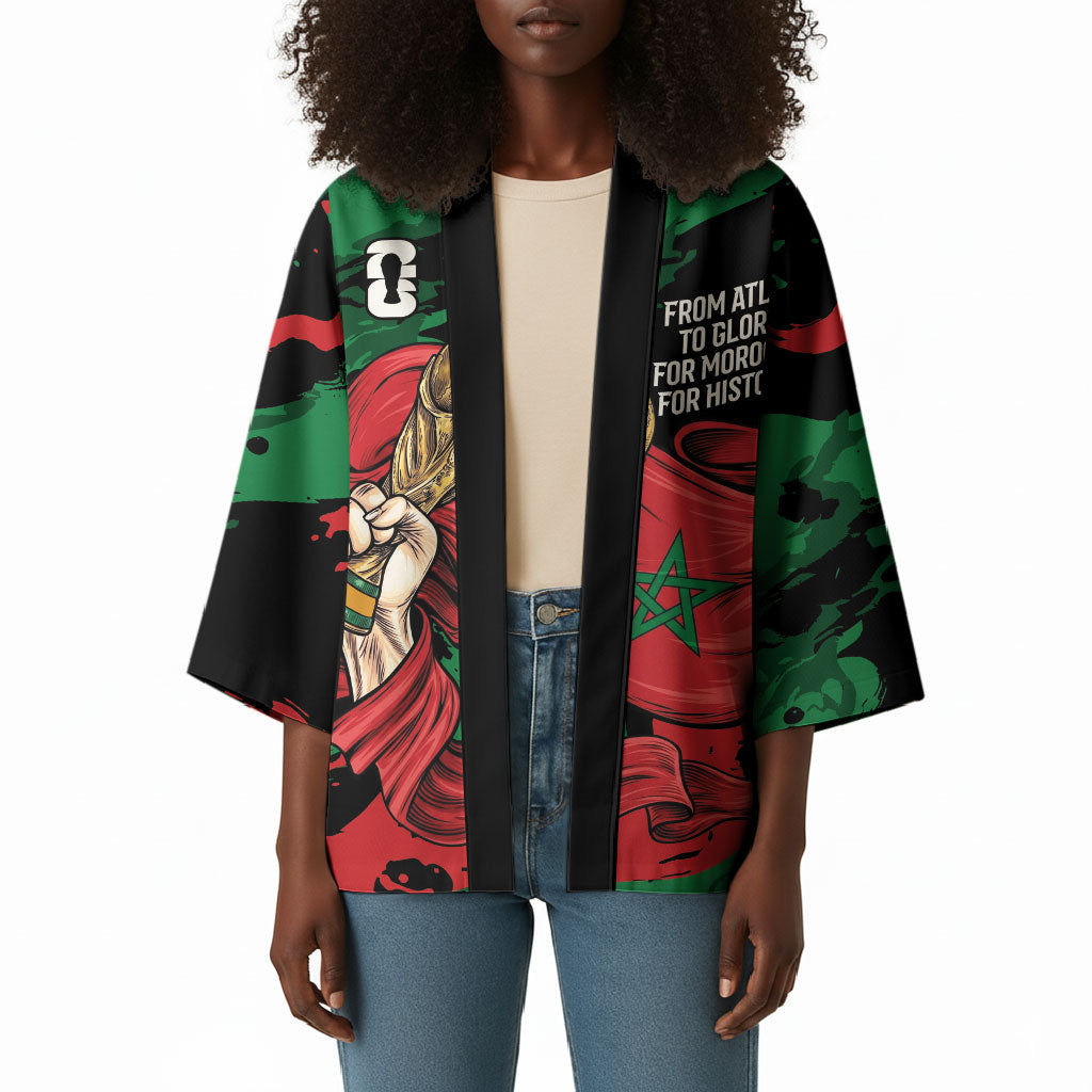 Personalized Morocco From Atlas To Victory Kimono Atlas Lions World Football Supporter Edition