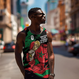 Personalized Morocco From Atlas To Victory Men Tank Top Atlas Lions World Football Supporter Edition