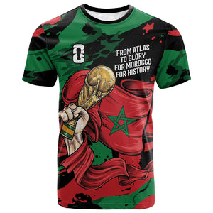 Personalized Morocco From Atlas To Victory T shirt Atlas Lions World Football Supporter Edition