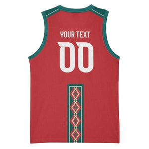 Custom Morocco Heritage Zellige Pattern Basketball Jersey Atlas Lions World Football Supporter Edition