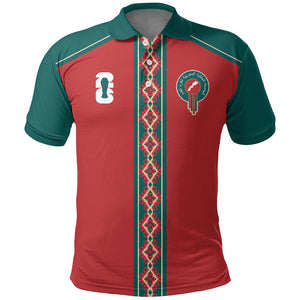 Custom Morocco Heritage Zellige Pattern Polo Shirt Atlas Lions World Football Supporter Edition
