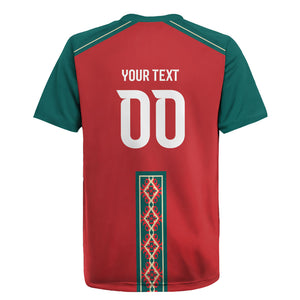 Custom Morocco Heritage Zellige Pattern Rugby Jersey Atlas Lions World Football Supporter Edition