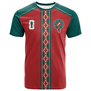 Custom Morocco Heritage Zellige Pattern T shirt Atlas Lions World Football Supporter Edition