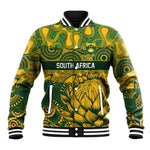 2026 Autumn Rugby Nations South Africa Custom Baseball Jacket Indigenous Tribal Patchwork Motif
