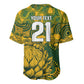 2026 Autumn Rugby Nations South Africa Custom Baseball Jersey Indigenous Tribal Patchwork Motif
