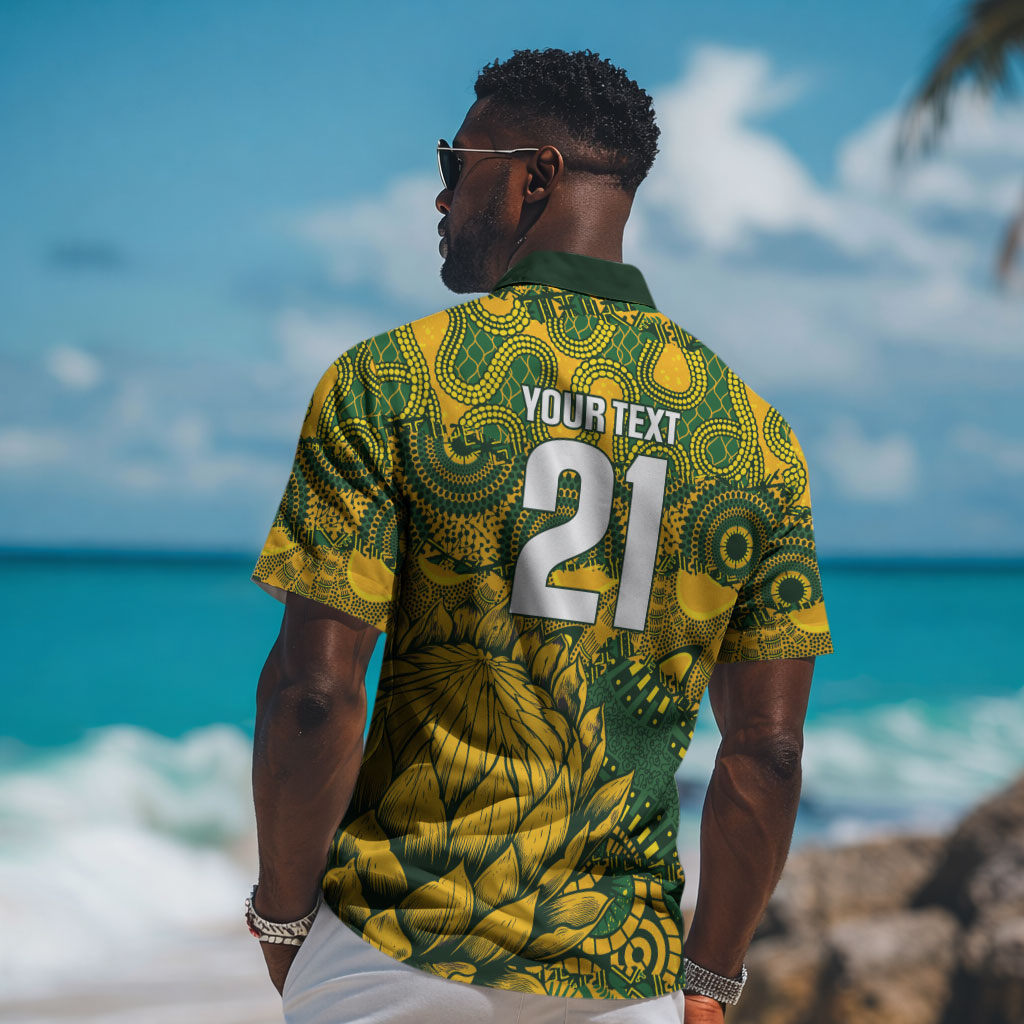 2026 Autumn Rugby Nations South Africa Custom Hawaiian Shirt Indigenous Tribal Patchwork Motif