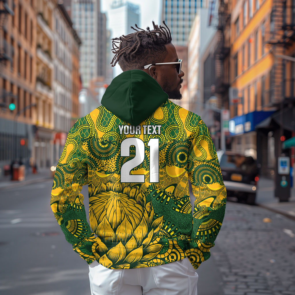 2026 Autumn Rugby Nations South Africa Custom Hoodie Indigenous Tribal Patchwork Motif