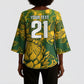 2026 Autumn Rugby Nations South Africa Custom Kimono Sleeve Blouse Indigenous Tribal Patchwork Motif